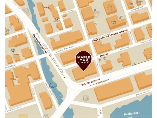 Map of Maple & Mug Café location in Toronto